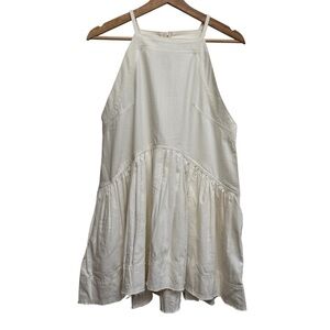 Anthropologie Cream Mini Sundress